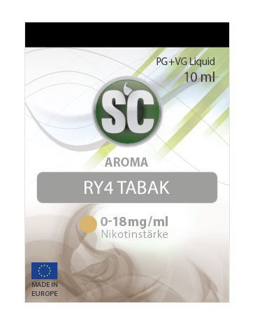 RY4 Liquid Tabak Geschmack