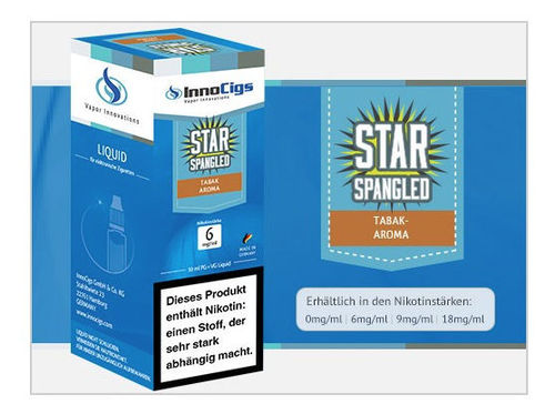 Star Spangled Tabak Liquid mit Nikotin
