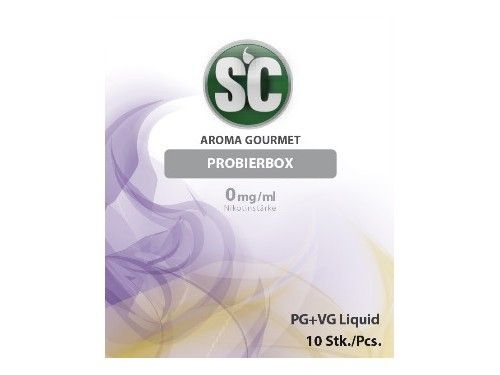 SC Gourmet Probierbox mit Nikotin (10Liquids)