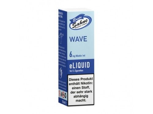 Erste Sahne Liquid "Wave" mit Nikotin